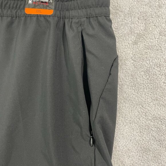NEW Spyder Active Mens XXL Black Athletic Shorts Polyester & Elastane - Picture 7 of 9